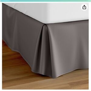 Cosy House Queen Pleated Soft Bed Skirt w/ 14” Drop 1500 Series Color slate gray